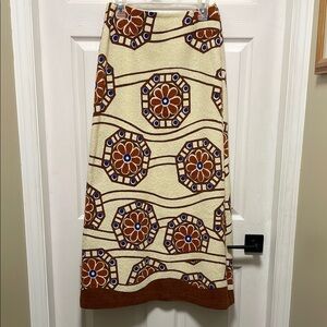 Martinique London | Vintage | 100% Wool| Patterned| Eclectic Skirt | Size 26/38